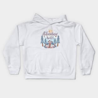 Adventure Awaits Wanderlust" - Explore, Discover, Roam Kids Hoodie